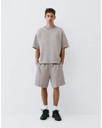 Pull&Bear - Interlock Jogger Bermuda Shorts - Lyst