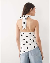 ASOS - Halter Neck Asymmetric Top - Lyst