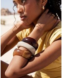 ASOS - Pack Of 3 Resin Bangles - Lyst