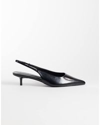SIMMI - Simmi London Rosalind Kitten Heel Slingback Shoes - Lyst