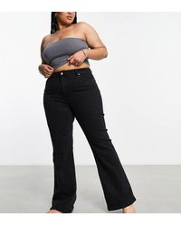 ASOS - Asos Design Curve Exclusive Power Stretch Flared Jeans - Lyst