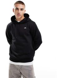 JJ Rebel - Felpa Con Cappuccio Nera Con Logo Piccolo Sul Petto - Lyst