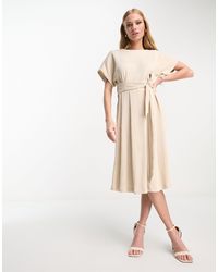 Closet - Ribbed Midi Dress - Lyst