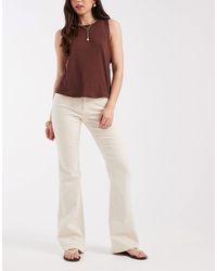 ONLY - Blush Flare Jeans - Lyst