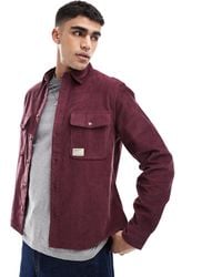 ASOS - Cord Boxy Overshirt With Badge - Lyst
