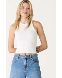 Stradivarius - Top Con Dorso A Vogatore - Lyst