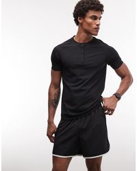 4505 - Lightweight Performance Waffle Henley T-shirt With Quick Dry - Lyst