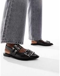 OFF THE HOOK - 'Alderbrook' Block Heel Leather Comfort Flat Sandals - Lyst