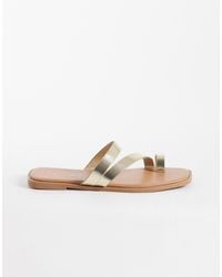 New Look - Multi Strap Toe Loop Sandal - Lyst
