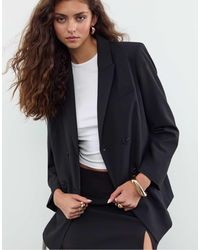 Stradivarius - Blazer à double boutonnage - Lyst