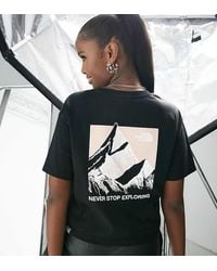 The North Face - Sketch Box Back Print Cropped T-shirt - Lyst