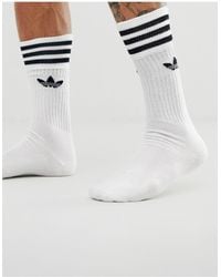 adidas Originals - Adicolor Trefoil 3 Pack Crew Socks - Lyst