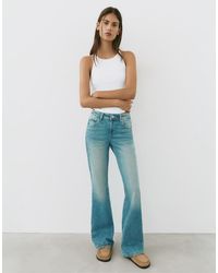 Pull&Bear - Rhinestone Boot-cut Jeans - Lyst