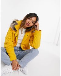 ONLY Starline - Korte Parka - Geel