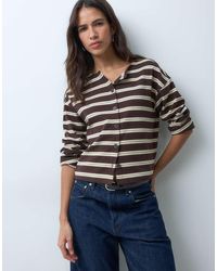 New Look - Button Through Long Sleeved Top Co-Ord - Lyst