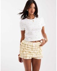 ONLY - Ribbed Cropped Top - Lyst