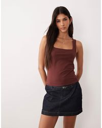 ASOS - Double Layer Square Neck Vest - Lyst