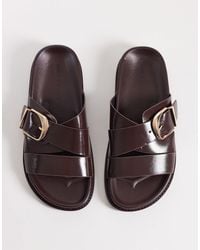ASOS - Freeway Double Strap Slides - Lyst