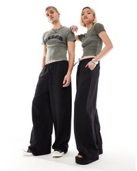 Reclaimed (vintage) - Pantalon unisexe à enfiler aspect lin - Lyst
