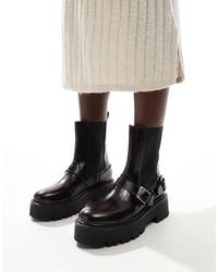 schuh - Ariah Chunky Buckle Ankle Boots - Lyst