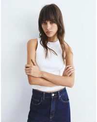 Pull&Bear - Round Neck Tank Top - Lyst