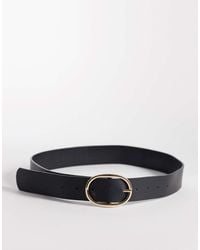 New Look - Leather Look Belt - Lyst