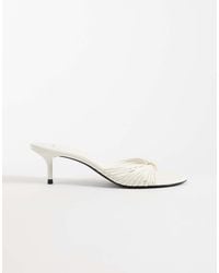 Mango - Strappy Heeled Sandals With Hardware Detail - Lyst