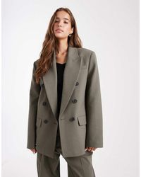 ASOS - Tailored Double Breasted Power Blazer Co-ord - Lyst