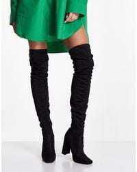 ASOS - Kenni Block-heeled Over The Knee Boots - Lyst