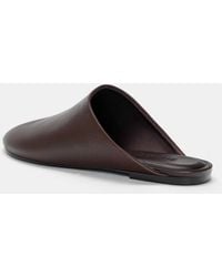 Pull&Bear - – flache schuhe im mules-stil aus leder - Lyst