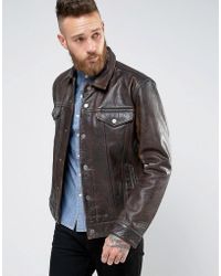 levis leather hooded jacket