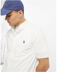 Polo Ralph Lauren - – kurzärmliges hemd aus pikee - Lyst