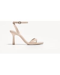 Bershka - Heeled Sandals With Ankle Strap - Lyst