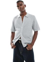 Jack & Jones - Knit Button Through Polo - Lyst