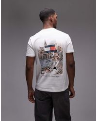 Tommy Hilfiger - Camiseta Blanca Con Estampado De Desayuno En La Espalda De -Blanco - Lyst