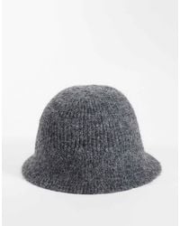 Vero Moda - Knitted Bucket Hat - Lyst