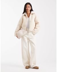 Threadbare - Short Borg Jacket - Lyst