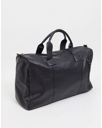 French Connection - Holdall Matte Black Finish - Lyst