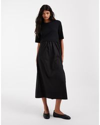 ASOS - Asos Adaptive Jersey Hybrid T-Shirt Midi Dress - Lyst