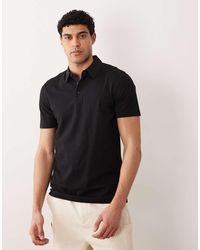 Mango - Short Sleeve Button Through Jersey Polo Top - Lyst