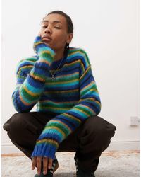 Collusion - Brushed Oversized Crew Neck Jumper - Lyst