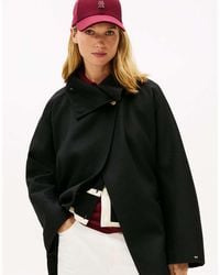 Tommy Hilfiger - – oversize-mantel aus wollmix - Lyst