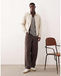 Mango - Harrington Jack Van Katoenmix Met Rits - Lyst