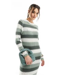 Object - Crochet Knit Maxi Dress - Lyst