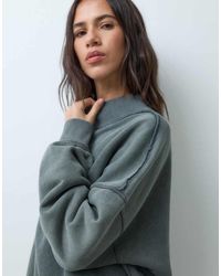 ASOS - Washed Drop Shoulder Sweatshirt - Lyst