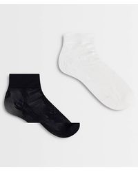 Pieces - 2 Pack Lace Ankle Socks - Lyst
