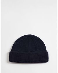 ASOS - – kurze gerippte strickmütze - Lyst