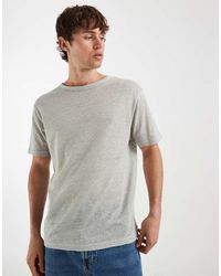 ASOS - Regular Fit Pure Linen T-shirt - Lyst