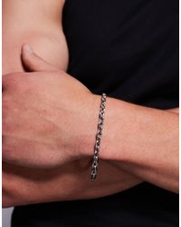 ASOS - Bracelet chaîne à maillons ovales en acier inoxydable étanche - Lyst