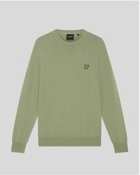 Lyle & Scott - Mid Knits Cotton Merino Crew Neck Jumper - Lyst
